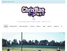 Tablet Screenshot of christiansports.ca